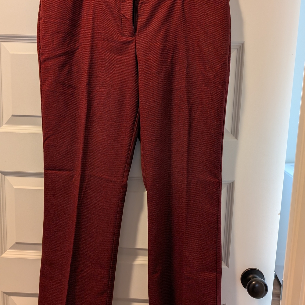 New York & Company Deep Red Women's Trousers
